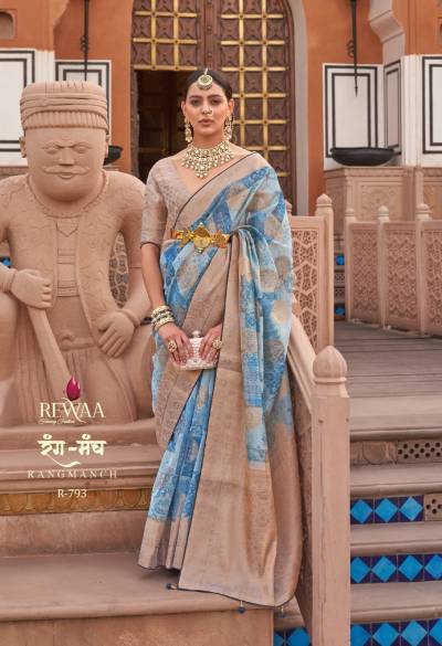 Rang Manch By Rewaa Designer Organza Wedding Saree Collection